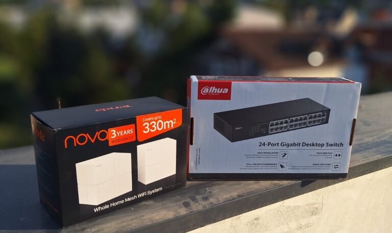 Mesh Router 2 Pack&24 port dahua gigabit switch